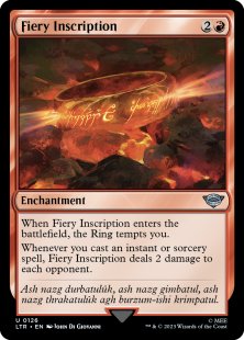 Fiery Inscription (foil)