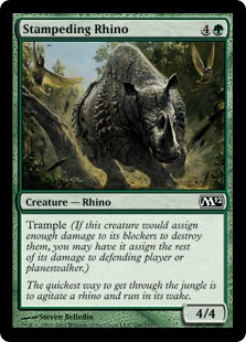 Stampeding Rhino (foil)
