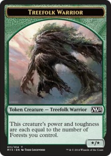 Treefolk Warrior token (*/*)