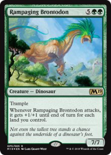 Rampaging Brontodon (foil)