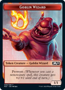 Goblin Wizard token (foil) (1/1)