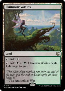 Llanowar Wastes (ripple foil)