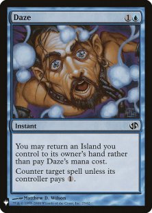 Daze (#015) (foil) (showcase) - Secrets of Strixhaven Mystical