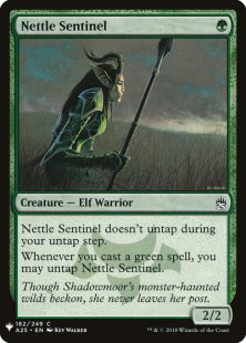 NM 4x Nettle Sentinel Masters 25 MTG Green Common 