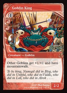 ゴブリンの王/Goblin King 7版英語版foil　1枚 ゴブリンの王/Goblin King 第7版 英語版 foil
