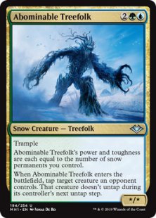Abominable Treefolk (foil)
