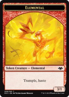 Elemental token (2) (foil) (3/1)