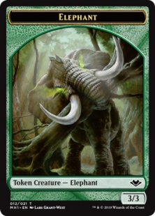 Elephant token (foil) (3/3)