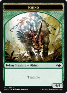 Rhino token (foil) (4/4)