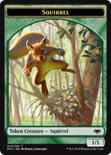 Squirrel token (foil) (1/1)