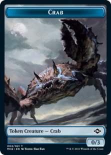 Crab Token Foil 0 3 Modern Horizons 2 Bazaar Of Magic