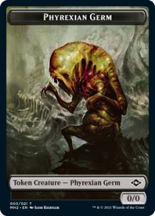 Phyrexian Germ token (foil) (0/0)