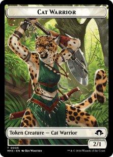 Cat Warrior Token (foil) (2/1)