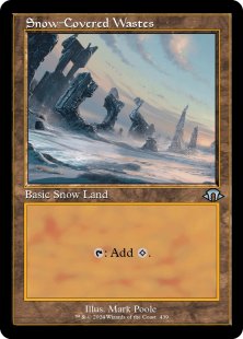 Snow-Covered Wastes (#439) (retro frame) (foil) (showcase)