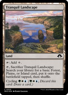 Tranquil Landscape (#520) (ripple foil)