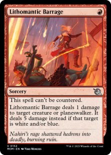 Lithomantic Barrage (foil)