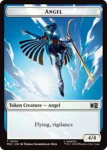 Angel token (foil) (4/4 full art) - Unstable | Bazaar of Magic
