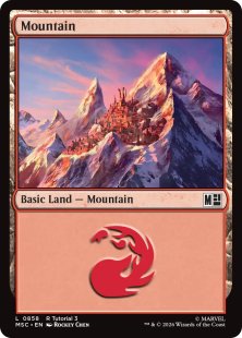 Mountain (#293) (foil) - Marvel Super Heroes | Bazaar of Magic