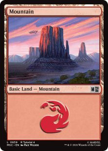 Mountain (#293) (foil) - Marvel Super Heroes | Bazaar of Magic