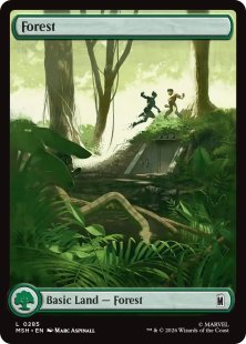 Forest (#369) (Phyrexian) (oil slick raised foil) (full art