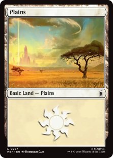 Plains (foil) (full art) - Unhinged | Bazaar of Magic