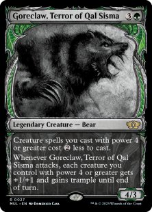 Goreclaw, Terror of Qal Sisma (#27) (foil) (showcase)