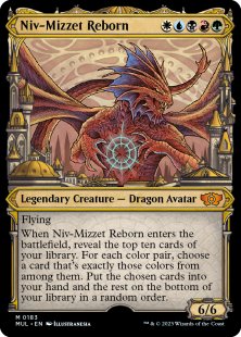 Niv-Mizzet Reborn (#183) (halo foil) (showcase)