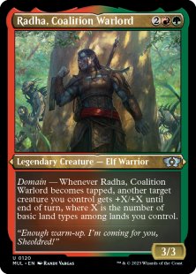Radha, Coalition Warlord (foil-etched)