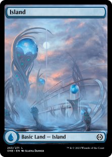 Island (#263) (foil) (full art)