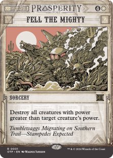 Fell the Mighty (foil) (showcase)