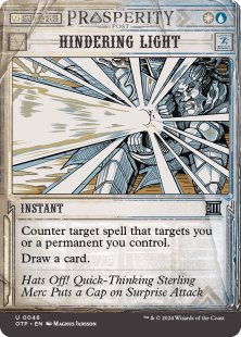 Hindering Light (foil) (showcase)