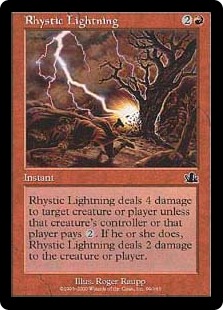 Rhystic Lightning (foil)