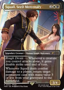 Squall, SeeD Mercenary (foil) (borderless)