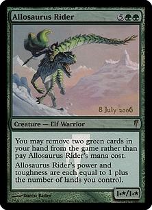 Allosaurus Rider (foil) (EX)