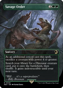 Savage Order (foil) (borderless)