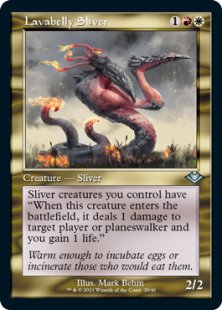 Lavabelly Sliver (retro frame) (foil) (showcase)