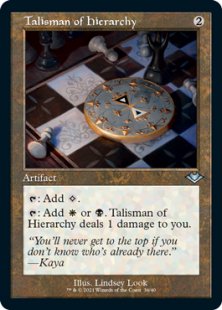 Talisman of Hierarchy (retro frame) (foil) (showcase)