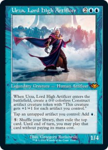 Urza, Lord High Artificer (retro frame) (foil) (showcase)