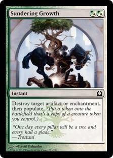 Sundering Growth 2x FOIL RTR MTG Return to Ravnica Common NM green white Sundering Growth 2x FOIL RTR MTG Return to Ravnica Common NM green white