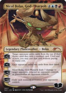 Nicol Bolas, God-Pharaoh (foil) (borderless)