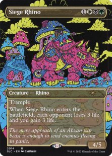 Siege Rhino (foil) (borderless)