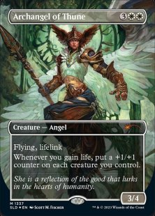 Archangel of Thune (#1337) (Angels: They're Just Like Us but Cooler) (foil) (borderless)