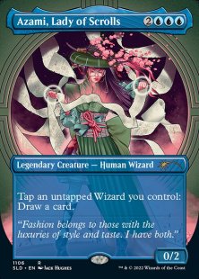 Azami, Lady of Scrolls (If Looks Could Kill) (foil) (borderless)