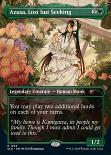 Azusa, Lost but Seeking (#1234) (City Styles) (foil) (borderless)