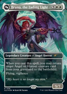 Bruna, the Fading Light (#1336) (Angels: They're Just Like Us but Cooler) (foil) (borderless)