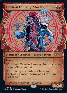 Captain Lannery Storm (#1409) (Showcase: The Lost Caverns of Ixalan) (foil) (showcase)