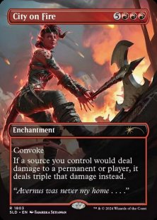 City on Fire (#1803) (D&D: Karlach's Rage) (borderless)