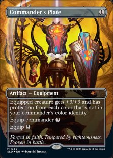 Commander's Plate (#1339) (Angels: They're Just Like Us but Cooler) (foil) (borderless)