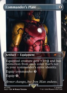 Commander's Plate (#1733) (Marvel's Iron Man) (borderless)