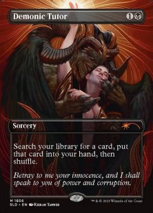 Demonic Tutor (#1836) (borderless)